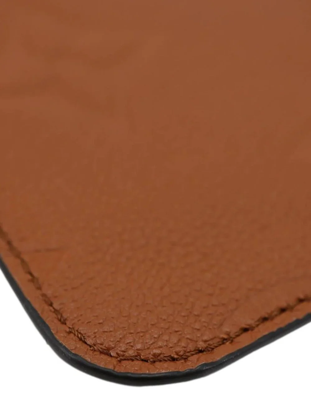 Louis Vuitton  Neverfull Pochette Giant Monogram Empreinte Leather Wristlet Brow